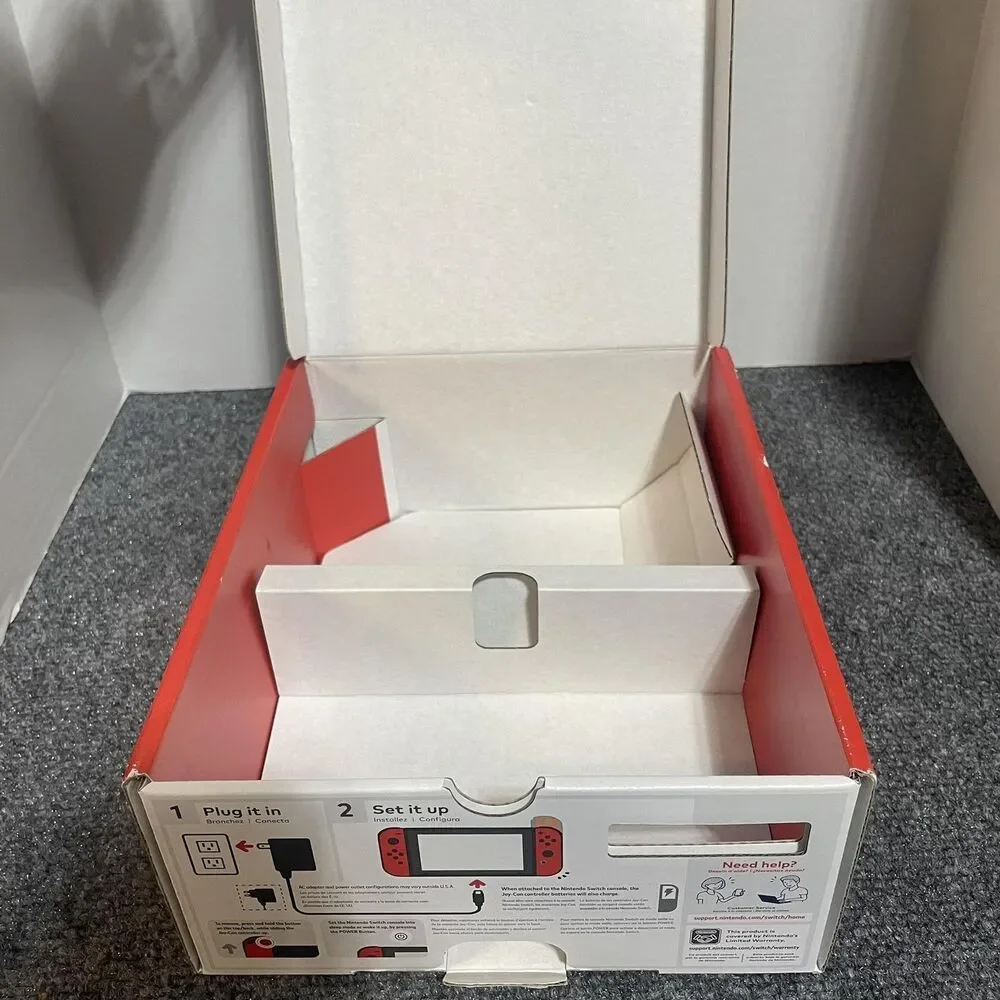 Nintendo Switch Console Mario Box Only No Console or Accessories